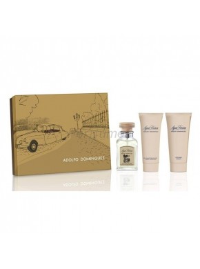 perfume Adolfo Dominguez Set Agua Fresca edt 120ml + Gel 100ml + After Shave 100ml - colonia de hombre