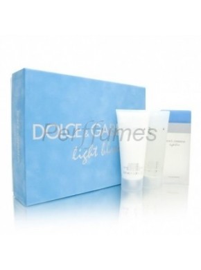 perfume Dolce Gabbana Set Light Blue edt 100ml + Crema Corporal 100ml + Gel 100ml - colonia de mujer