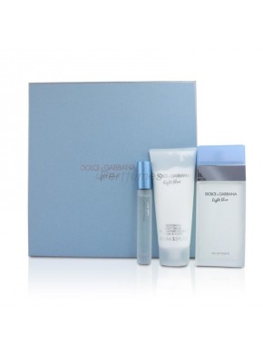 perfume Dolce Gabbana Lote Light Blue edt 100ml + Loción corporal 100 ml + Mini 7,5ml - colonia de mujer