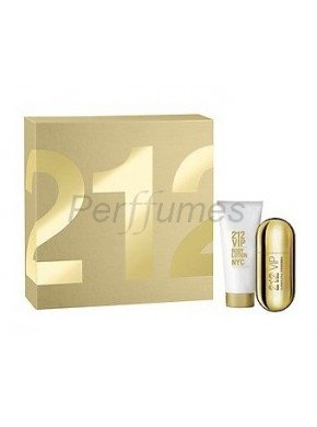 perfume Carolina Herrera 212 Vip edp 50ml + Body Lotion 100ml - colonia de mujer