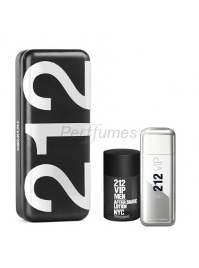 perfume Carolina Herrera 212 Vip Men edt 100ml + After Shave 100ml - colonia de hombre