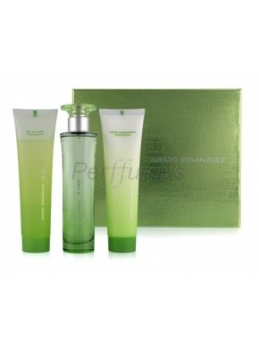 perfume Adolfo Dominguez Te verde edt 100ml + Leche Corporal Hidratante Perfumada 100ml + Mini 7ml - colonia de mujer