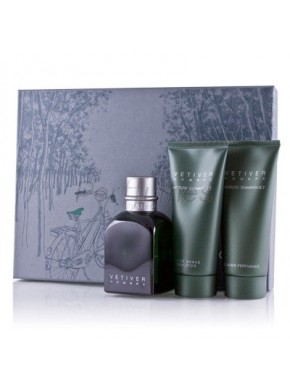 perfume Adolfo Dominguez Vetiver edt 120ml + After Shave 100ml + Gel Suave Perfumado 100ml - colonia de hombre