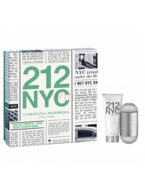 perfume Carolina Herrera 212 edt 60 ml + Body milk 100ml - colonia de mujer