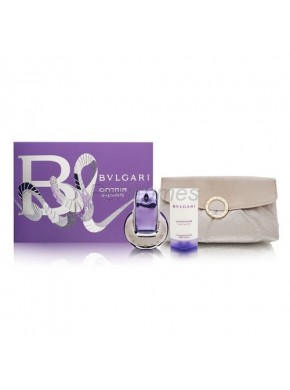 perfume Bvlgari Omnia Amethyste edt 65ml + Body Milk 75ml + Neceser - colonia de mujer