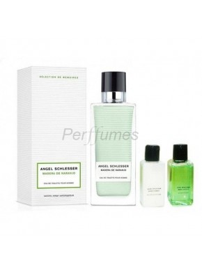 perfume Angel Schlesser Madera de Naranjo edt 100ml + Gel 40ml + After Shave 40ml - colonia de hombre