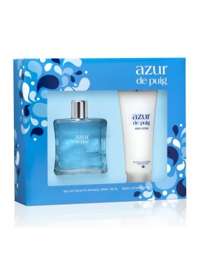 perfume Puig Azur eau Fraiche 100ml + Body Lotion 100ml - colonia de mujer