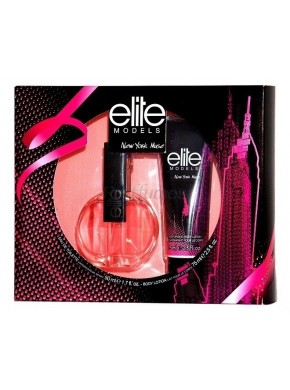 perfume Elite Models New York Muse edt 50ml + Body Lotion 75ml - colonia de mujer