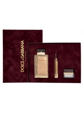 perfume Dolce Gabbana Pour Femme edp 100ml + Body Cream 30ml + Mini 6ml - colonia de mujer