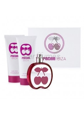 perfume Pacha Set Ibiza edt 80ml + Loción Corporal 100ml + Gel Ducha 100ml - colonia de mujer