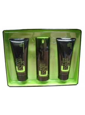 perfume Adolfo Dominguez Estuche U Black Man edt 75ml + Gel 75ml + After Shave 75ml - colonia de hombre